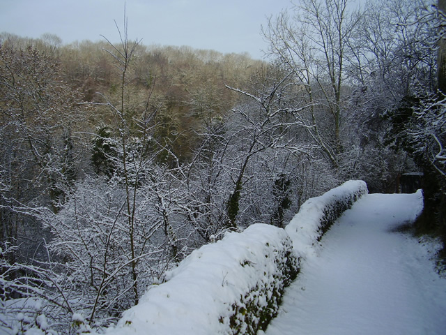 Toadsmoor Valley in the winter