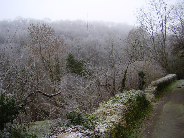 Toadsmoor Valley in the winter